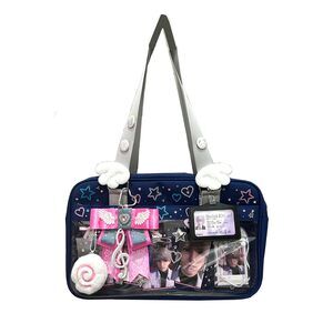 4159 Ita Bag for Kpop Fan Pin Display Ita tote Bag Japanese Anime Shoulder